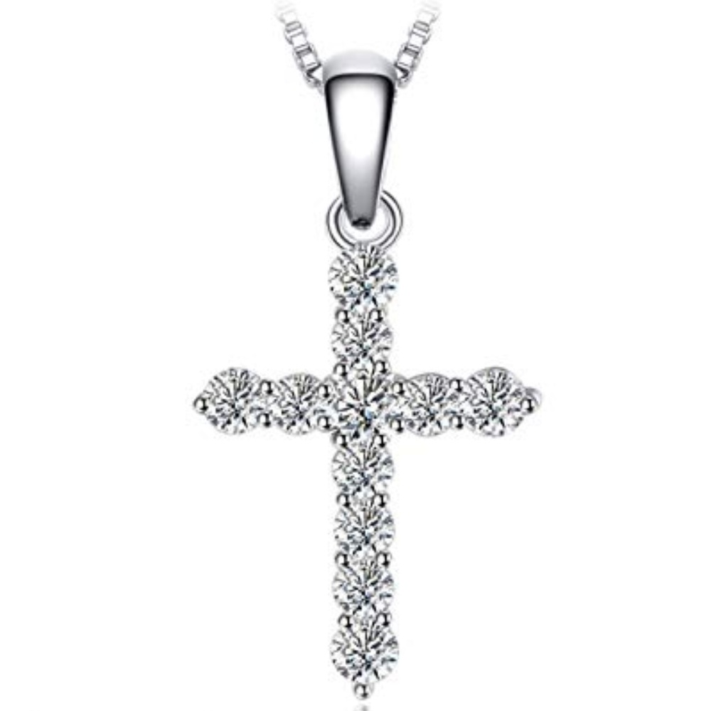 💎 Elegant Cross Pendant - 925 Sterling Silver - Picture 7 of 9
